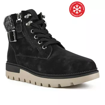 Женские повседневные ботинки черные на теплой подкладке Tendenz