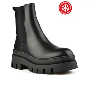 Женские повседневные ботинки черные на теплой подкладке Tendenz