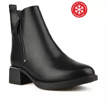 Женские повседневные ботинки черные на теплой подкладке Tendenz