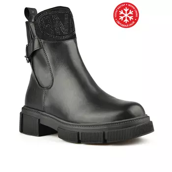 Женские повседневные ботинки черные на теплой подкладке Tendenz