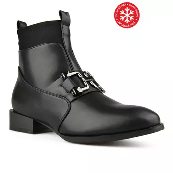 Женские повседневные ботинки черные на теплой подкладке Tendenz