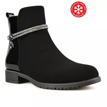 Женские повседневные ботинки черные на теплой подкладке Tendenz
