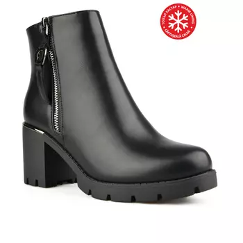 Женские повседневные ботинки черные на теплой подкладке Tendenz