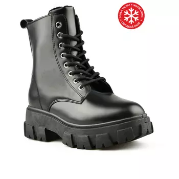 Женские повседневные ботинки черные на теплой подкладке Tendenz