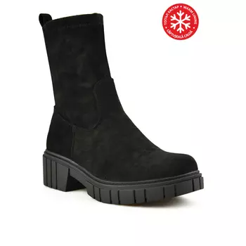 Женские повседневные ботинки черные на теплой подкладке Tendenz