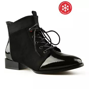 Женские повседневные ботинки черные на теплой подкладке Tendenz