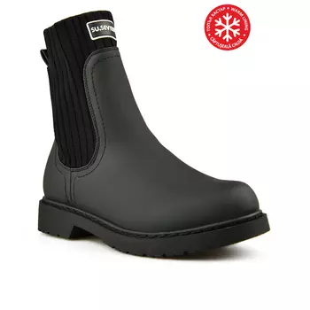 Женские повседневные ботинки черные на теплой подкладке Tendenz