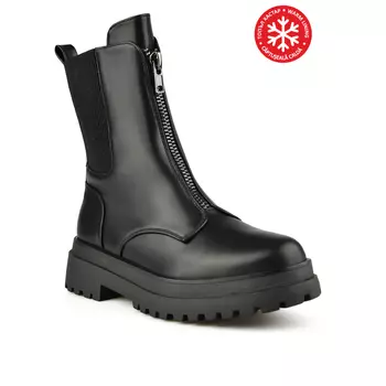 Женские повседневные ботинки черные на теплой подкладке Tendenz