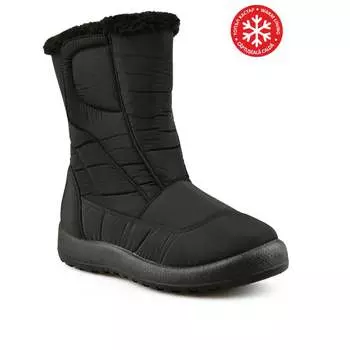 Женские повседневные ботинки черные на теплой подкладке Tendenz