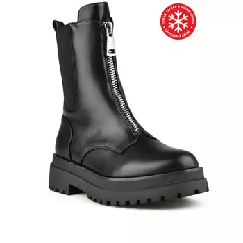 Женские повседневные ботинки черные на теплой подкладке Tendenz