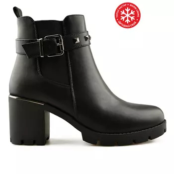 Женские повседневные ботинки черные на теплой подкладке Tendenz