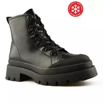 Женские повседневные ботинки черные на теплой подкладке Tendenz