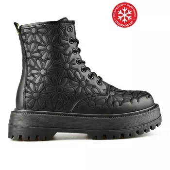 Женские повседневные ботинки черные на теплой подкладке Tendenz