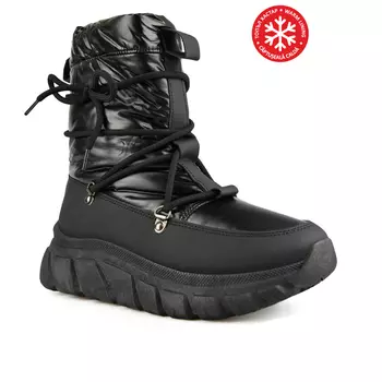 Женские повседневные ботинки черные на теплой подкладке Tendenz