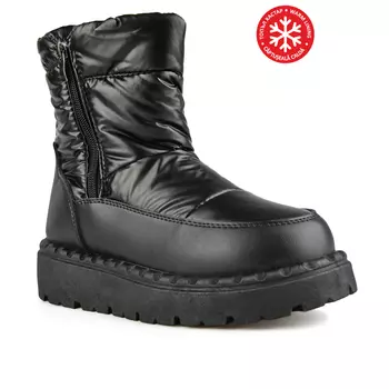 Женские повседневные ботинки черные на теплой подкладке Tendenz