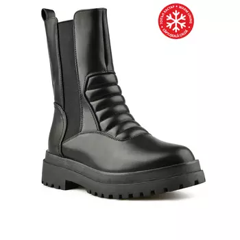 Женские повседневные ботинки черные на теплой подкладке Tendenz