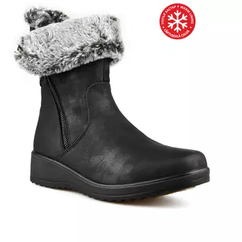 Женские повседневные ботинки черные на теплой подкладке Tendenz