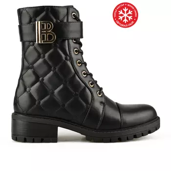 Женские повседневные ботинки черные на теплой подкладке Tendenz