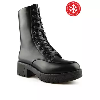 Женские повседневные ботинки черные на теплой подкладке Tendenz