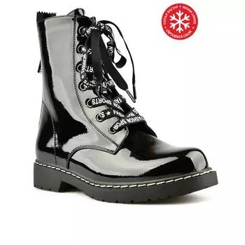 Женские повседневные ботинки черные на теплой подкладке Tendenz