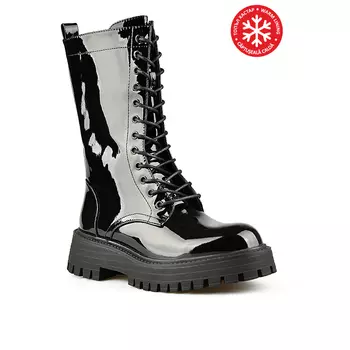 Женские повседневные ботинки черные на теплой подкладке Tendenz