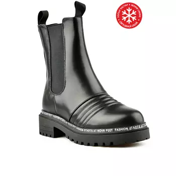 Женские повседневные ботинки черные на теплой подкладке Tendenz