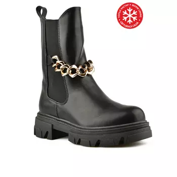 Женские повседневные ботинки черные на теплой подкладке Tendenz