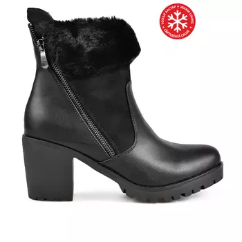 Женские повседневные ботинки черные на теплой подкладке Tendenz