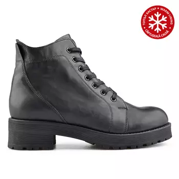 Женские повседневные ботинки черные на теплой подкладке Tendenz