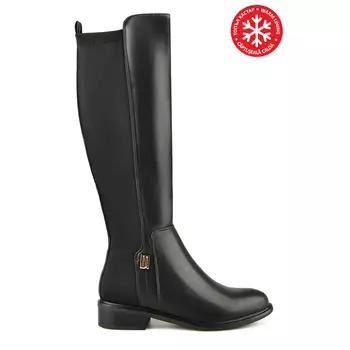 Женские повседневные ботинки черные на теплой подкладке Tendenz