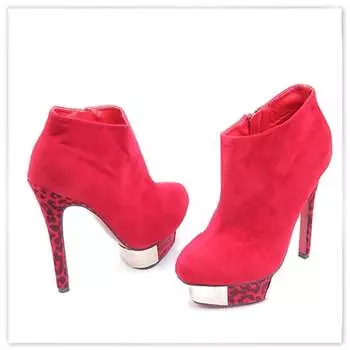 Женские повседневные ботинки красные Tendenz