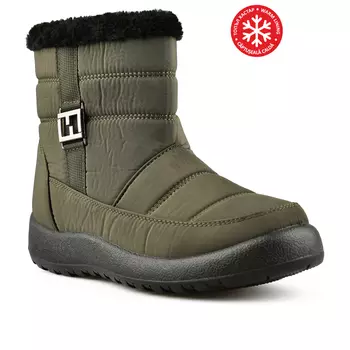 Женские повседневные ботинки зеленого цвета на теплой подкладке Tendenz