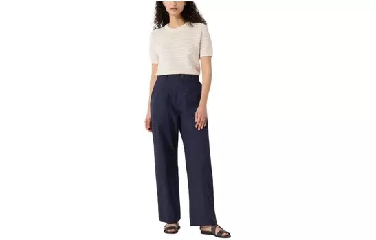 Женские повседневные брюки X Ines De La Fressange, темно-синие Uniqlo
