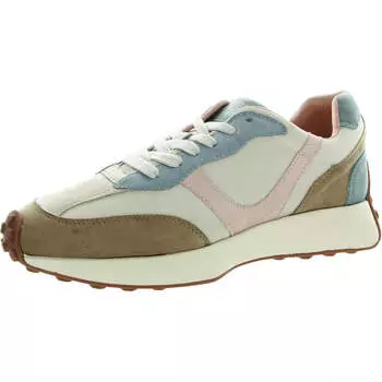 Женские повседневные и модные кроссовки Howell из искусственной замши в стиле ретро GC Shoes, слоновая кость/розовый/голубой