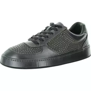 Женские повседневные и модные кроссовки из искусственной кожи с декором INC, цвет pewter bling