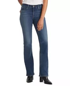 Женские повседневные классические джинсы Bootcut со средней посадкой Levi's, синий