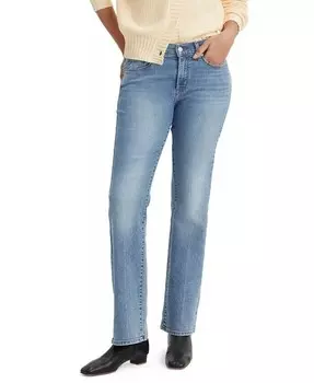 Женские повседневные классические джинсы Bootcut со средней посадкой Levi's, синий