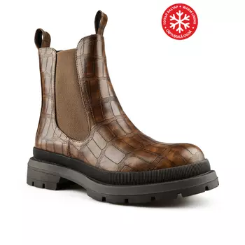 Женские повседневные коричневые ботинки на теплой подкладке Tendenz