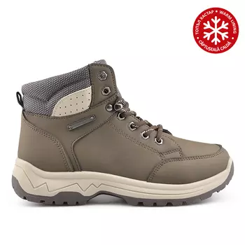 Женские повседневные коричневые ботинки на теплой подкладке Tendenz