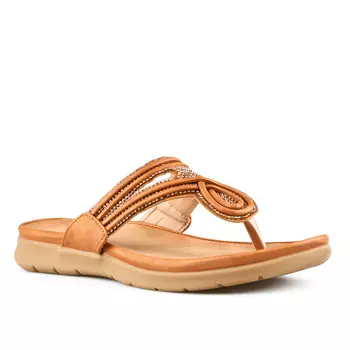 Женские повседневные коричневые тапочки Tendenz