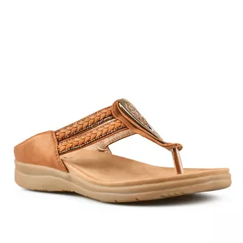 Женские повседневные коричневые тапочки Tendenz