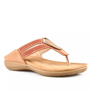 Женские повседневные коричневые тапочки Tendenz