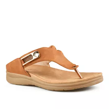 Женские повседневные коричневые тапочки Tendenz