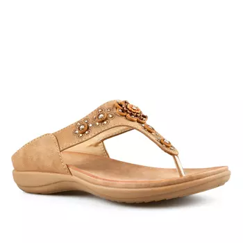 Женские повседневные коричневые тапочки Tendenz