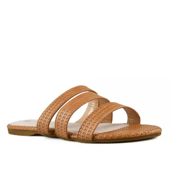 Женские повседневные коричневые тапочки Tendenz