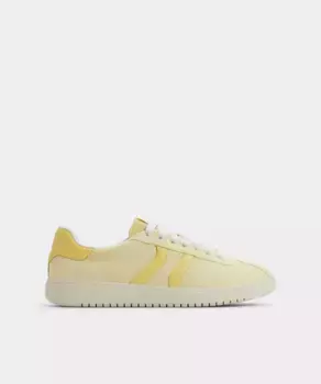 Женские повседневные кожаные кроссовки с круглым носком Aldo, желтый