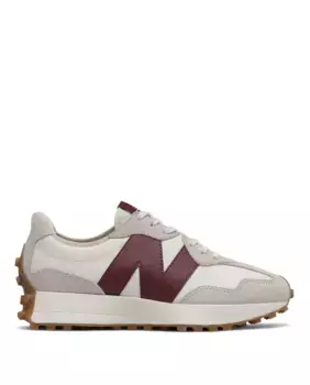 Женские повседневные кроссовки 327 New Balance, белый/бордовый