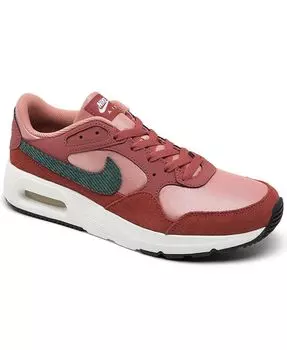 Женские повседневные кроссовки Air Max SC от Finish Line Nike, цвет Red Stardust, Cedar, Black