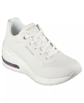 Женские повседневные кроссовки Million Air на танкетке с увеличенной высотой от Finish Line Skechers, белый