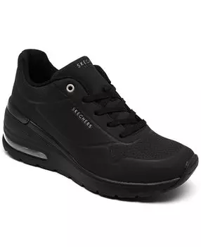 Женские повседневные кроссовки Million Air на танкетке с увеличенной высотой от Finish Line Skechers, черный